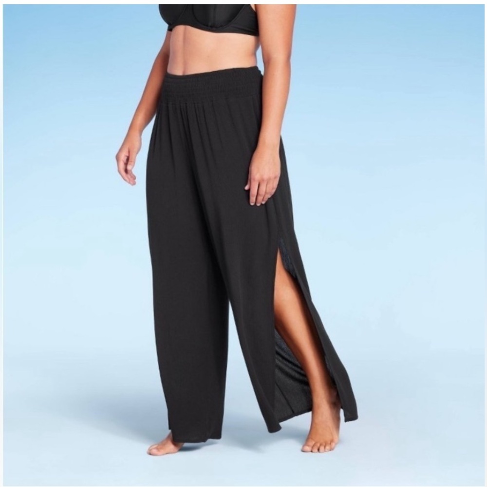 Kona Sol Black Swim Coverup Pants
